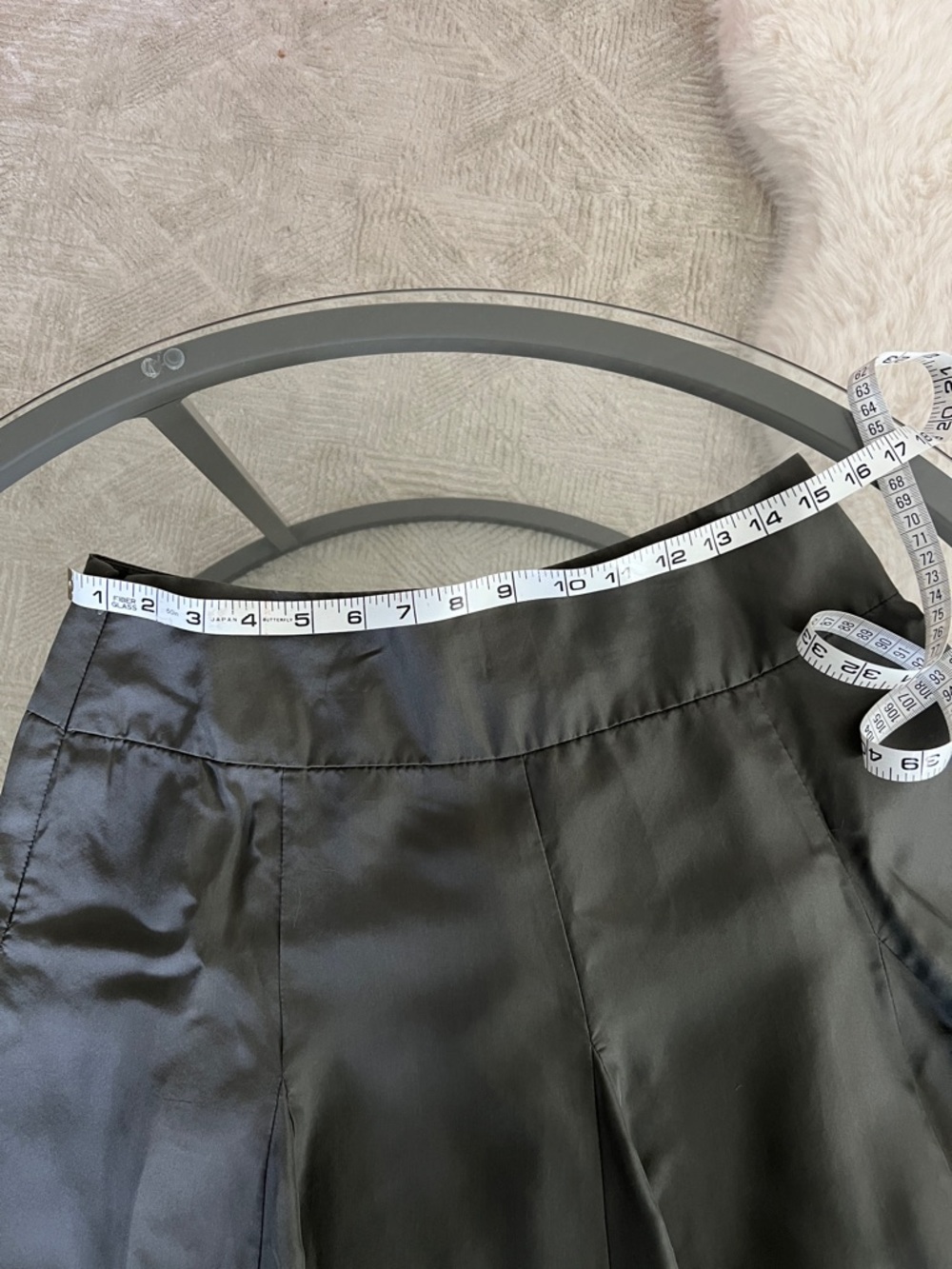 100% Silk Sundance charcoal Midi Skirt - Picture 10 of 12